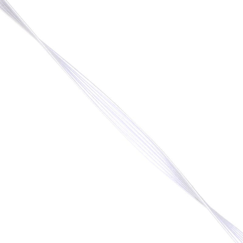 Mandala Crafts 6mm 50 Yds Roll of White Elastic Bands for Sewing - 1/4 Flat Elastics Cord - 1 4 Inch Braided Stretch Straps for Crafting - Image 3